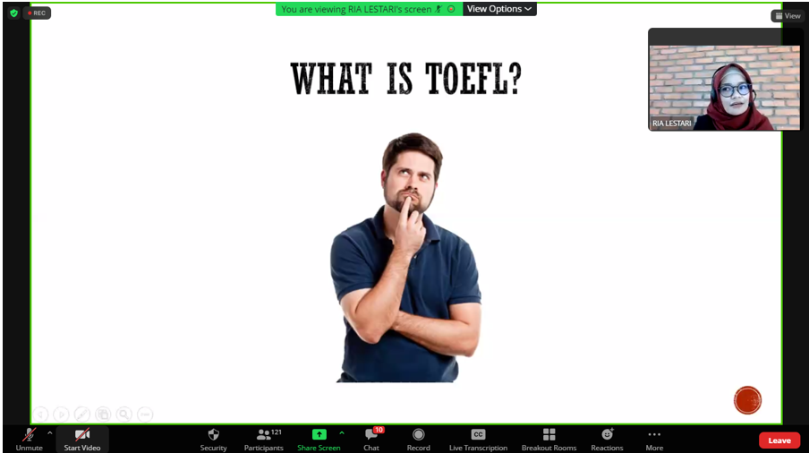 TOEFL TRAINING WEBINAR : ENHANCE YOUR ENGLISH SKILLS AND ACHIEVE HIGH SCORES IN TOEFL