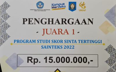 Fisika UNDIP Juara 1 Skor Sinta Tertinggi Tahun 2022