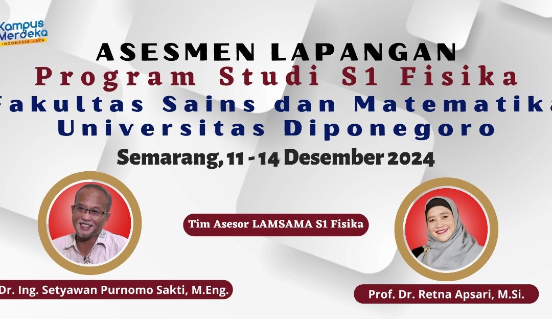 LAMSAMA Accreditation of the UNDIP Physics Department