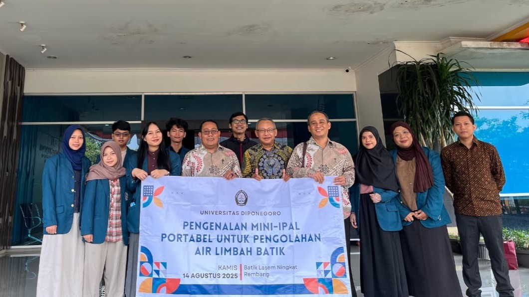 UNDIP Physics Department Conducts Community Service: Introducing a Portable Mini-WWTP for Batik Wastewater Treatment at Batik Lasem Ningrat Rembang