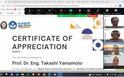 International Guest Lecture on X-ray Absorption Spectroscopy: Prof. Takahsi Yamamoto Shares Insights at Diponegoro University