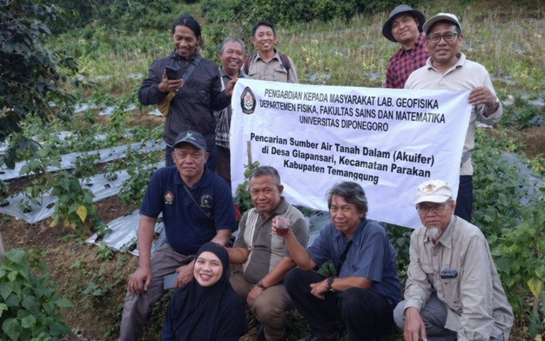 Tim Pengabdian Geofisika FSM Undip Semarang Sediakan Akses Air Bersih di Desa Glapansari, Parakan, Temanggung Berbasis Metode Mikrotremor