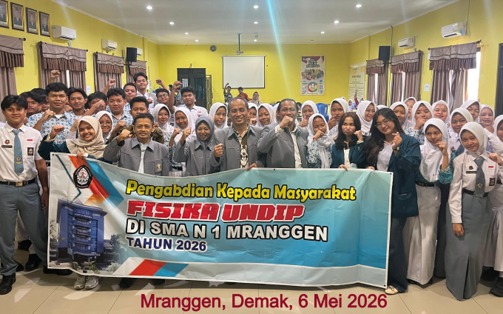 UNDIP Physics Introduces X-Ray Technology and Radiation Safety to Dozens of Students from SMA Negeri 1 Mranggen Demak