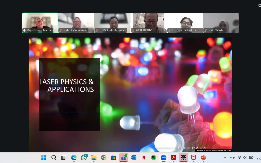 UNDIP Global Classroom Features Laser Expert from UTM Malaysia in Modern Optics Lecture
