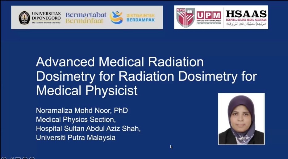 Dissecting Advanced Medical Dosimetry: UNDIP Partners with Universiti Putra Malaysia Expert in UNDIP Global Classroom